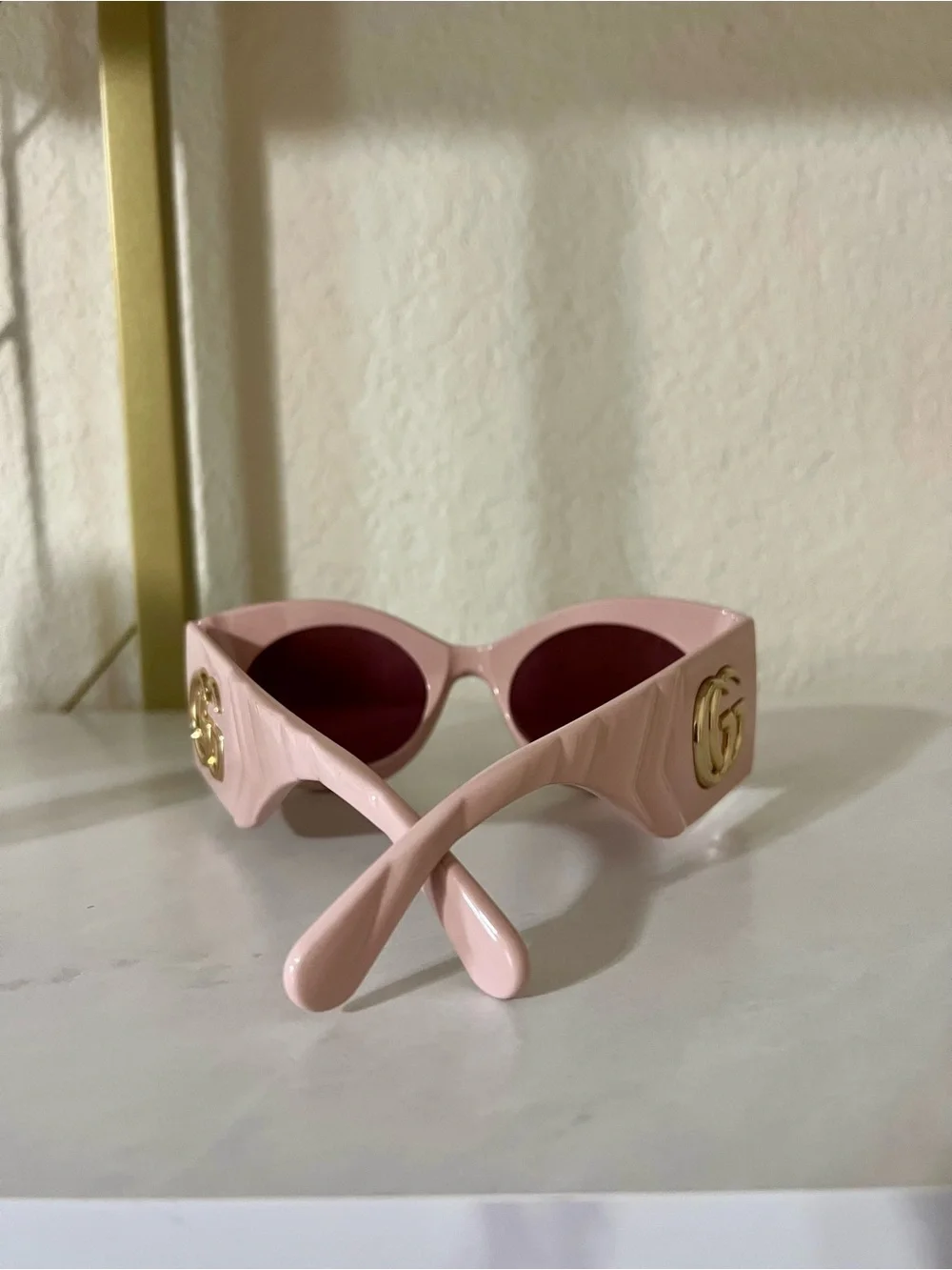 Authentic Gucci GG0810S 003 Pink Oversized Sunglasses Barbie Pink